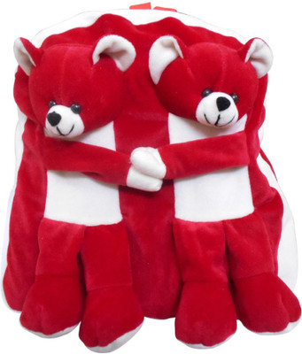 

Saugat Traders Soft Toy School Bag For Kids Backpack(Red, 14 inch)