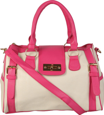 

Satchel Satchel Twist Lock Tote Shoulder Bag(Pink, 6 inch)
