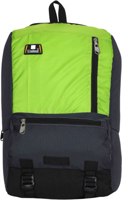 

U United Americano 13 L Backpack(Green, Grey, Black), Green;grey and black