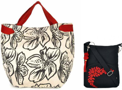 

Pick Pocket Combo of Accrue with Black Prints with Black Sling Bag Messenger Bag(Black, 5 L)