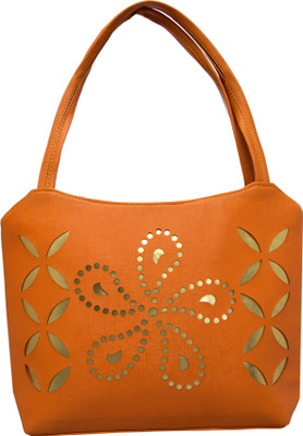 Credulous LBAG1015-Orange::Gold School Bag(Orange, Gold, 12 inch)