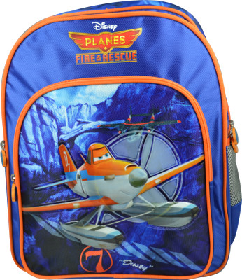 

Simba Planes World Tour Fire Rescue School Backpack 16" Waterproof Shoulder Bag(Blue, 16 inch)