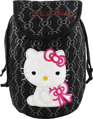

Styler Girls Cat Print Black Backpack(Black, 3 inch)