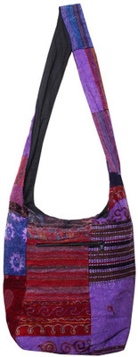 

Gomati Ethnic Exotic Patchwork and Embroidery Designer Girls College Bag 110 Shoulder Bag(Multicolor, 12 inch)