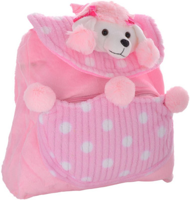 

Twisha Nursery Dog with Spots School Bag(Pink, 5 inch)