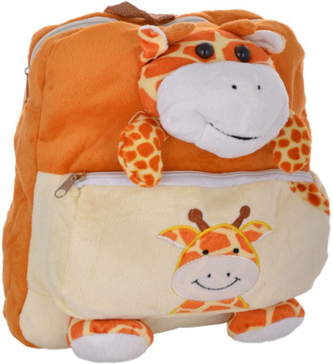 

Twisha Nursery Giraffe With Embroidery School Bag(Brown, 5 inch)