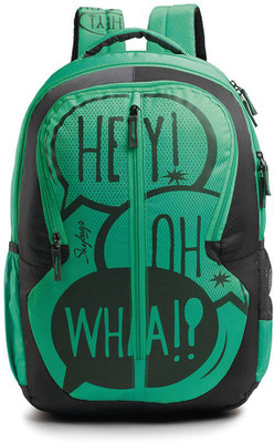 

Skybags Pogo Plus 02 Backpack Green School Bag(Multicolor, 35 L)