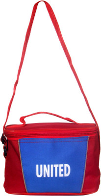 

United Bags Rounded Long Strap Lunch Bag Waterproof Lunch Bag(Red, Blue, 3 L)