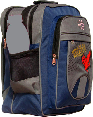 

Nl Bags school bag Waterproof School Bag(Blue, Grey, 25)