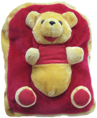 60% OFF on Tickles Teddy School Backpack School Bag(Maroon, 14 inch)