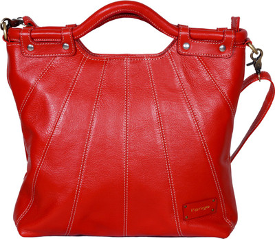 

l'ange by l'ange red branded genuine pure leather bag for women Messenger Bag(Red, 7 L)