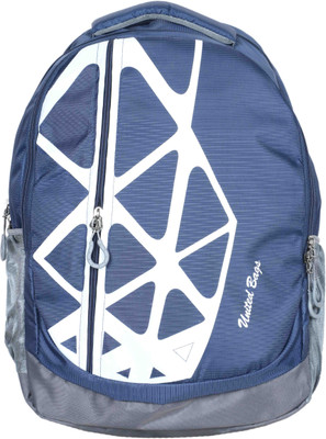 

U United Spider's Web Waterproof Backpack(Navy Blue and Grey, 14 L)