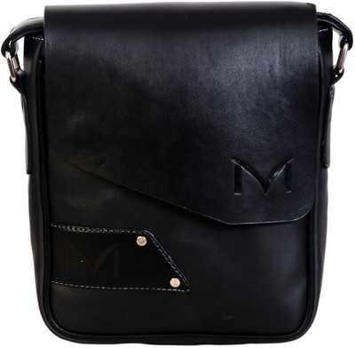 

MV MV Black Sling Bag Messenger Bag(Black, 5 L)