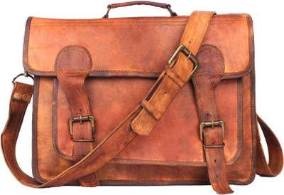 

echo LEATH122 Messenger Bag(Brown, 15 inch)