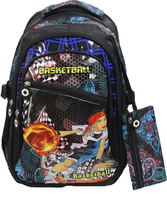

Fabion 4304 Basketball Kid Waterproof Backpack(Black, 25 L)
