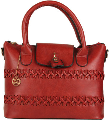 

Moedbuille Maroon Polyurethane (PU) Handbag School Bag(Maroon, 9 inch)