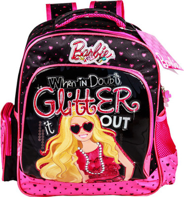 

Mattel Barbie Glitter it out School Bag(Pink, 14 inch)