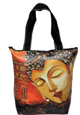 

NoVowels Polyster Shopping Bag For Women Gautam Buddha Print in Yellow Waterproof Shoulder Bag(Yellow, 15 L)