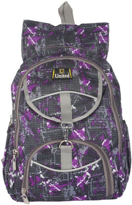 

U United WILD FLOWER Waterproof Backpack(Purple, 14 L)