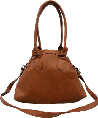 

Leather Land Designer Bag Waterproof Shoulder Bag(Brown, 14 inch)