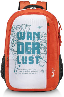 

Skybags Pixel Plus 04 32 L Backpack(Orange, White)