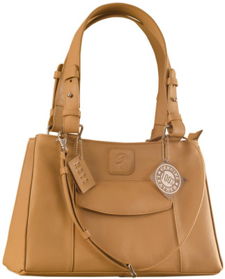

eZeeBags Maya Collection YA824v1 Leather Handbags dark, tall & handsome. School Bag(Tan, 1 L)