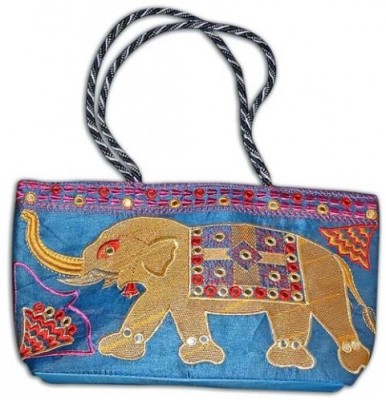 

Stophere Jaipuri Traditional Shoulder Bag School Bag(Blue, 5 inch)