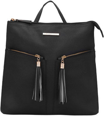 

Lapis O Lupo Lapis-O-Lupo Dusky Black Backpack Backpack(Black, 10 L)