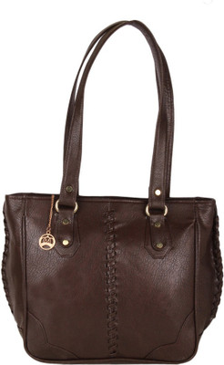 

Moedbuille Coffee Brown Letherette Hobo Handbag [MBHB00070] School Bag(Brown, 11 inch)