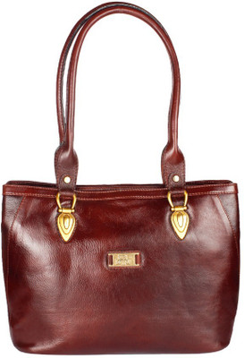

Xccess Xccess Maroon Genuine Leather HandBag Shoulder Bag(Brown, 20 L)