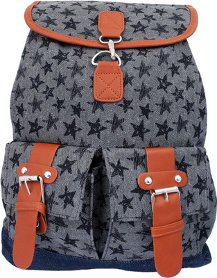 

Super Drool Star Backpack(Grey, 7 L)