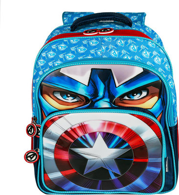 

Disney Captain America School Bag(Blue, 16 inch)