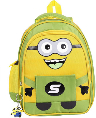

Sanjog Minions Premium Children's Backpack Waterproof School Bag(Green, 15 L)