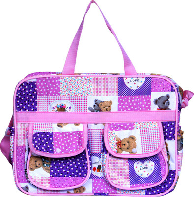 

zasmina mother baby bag (Nursery/Play School) Multipurpose Bag(Pink, 15 inch)