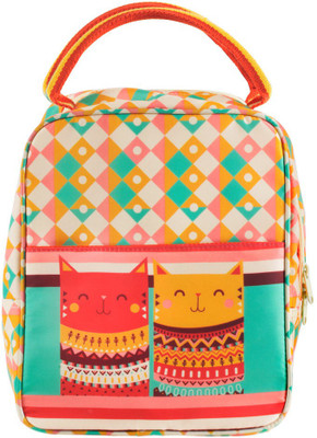 

Chumbak Aztec Cats Waterproof Lunch Bag(Blue, 5 inch)
