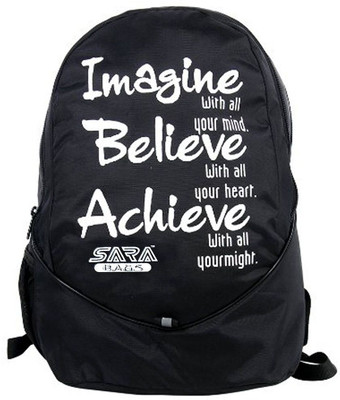 

SARA SCHOOL BAGS 25 L Backpack(Black)