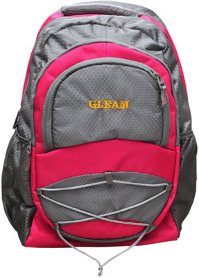 Gleam 2209CA Waterproof School Bag(Pink, 17 inch)