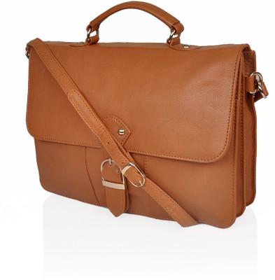 

Yellow Tree Branded Leather Bag Waterproof School Bag(Brown, 5 inch)
