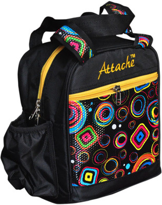 

Attache 102pribla Waterproof School Bag(Black, 4 L)