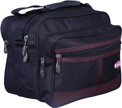 

Nl Bags office bag Waterproof School Bag(black and purple, 5 L)