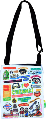 

Eco Corner Eco Corner Small White Chennai Cotton Sling Bag Sling Bag(Yellow, 9 inch)