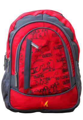 

Moladz SCHOOL MATE Waterproof School Bag(Red, 16 inch)