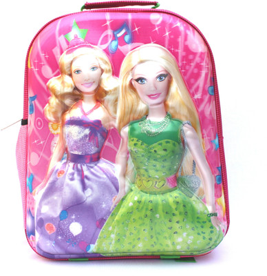 

CARRY MEE 3D BARBIE 2SET Waterproof School Bag(Pink, 7 L)