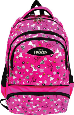 

Frozen Bag Waterproof School Bag(Pink, Black, 17 inch)