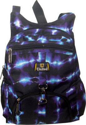

United Bags Girls Bandhani 13 L Small Backpack(Blue, Black), Black;blue