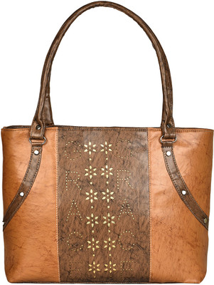 

Look @me Brown Hobo with Golden Flowers Shoulder Bag(Brown, Golden, 5 L)