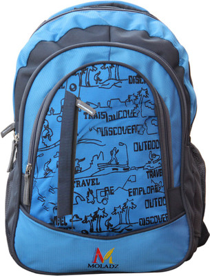 

Moladz SCHOOL MATE Waterproof School Bag(Sky Blue, 16 inch)