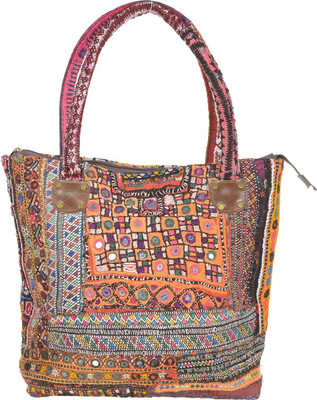 

Jewel Fab Art Handmade Tribal Vintage Banjara Travel Bag Multipurpose Bag(Multicolor, 13 inch)