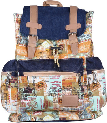 

Webhin Webhin Women And Girl's Multi Colour Canvas Backpack, Casual Backpack WBBP87 Backpack(Multicolor, 22 L)