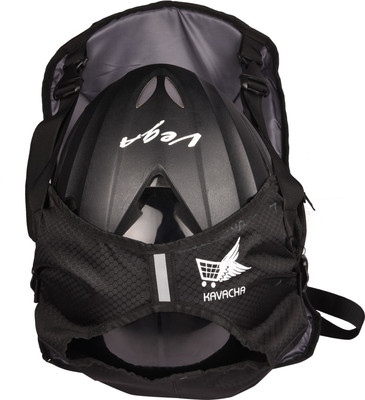

Kavacha Motorbike Helmet Bag Waterproof Backpack(Black, 15 inch)
